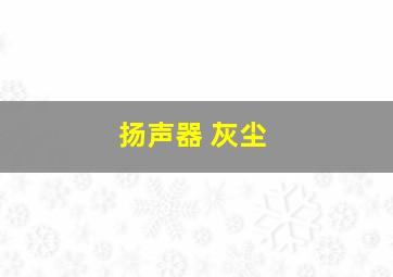 扬声器 灰尘